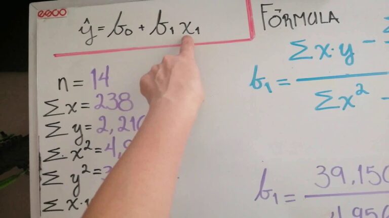 C Mo Calcular La Ecuaci N De Regresi N Lineal Simple