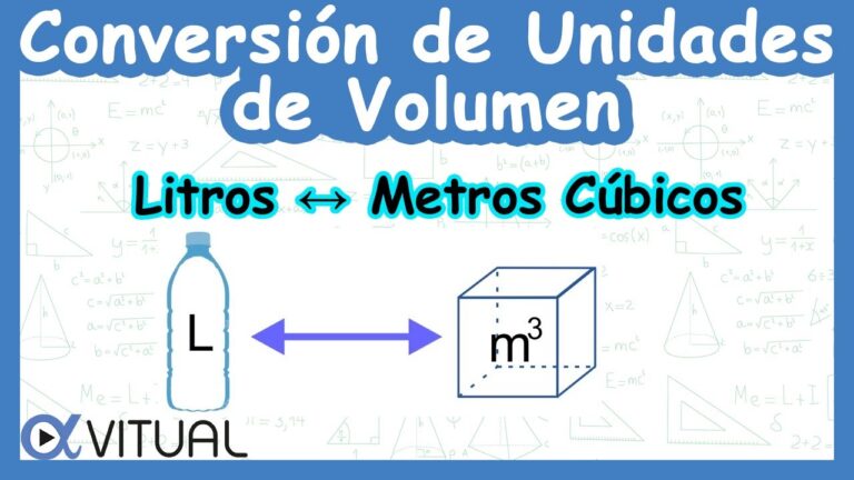 Cálculo del volumen en metros cúbicos y litros para 1000 kg
