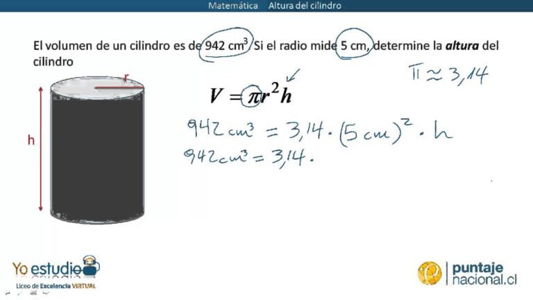 Cómo calcular la altura de un cilindro: fórmula y pasos