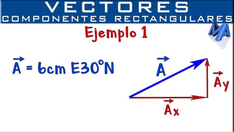Explicación de las coordenadas rectangulares de un vector