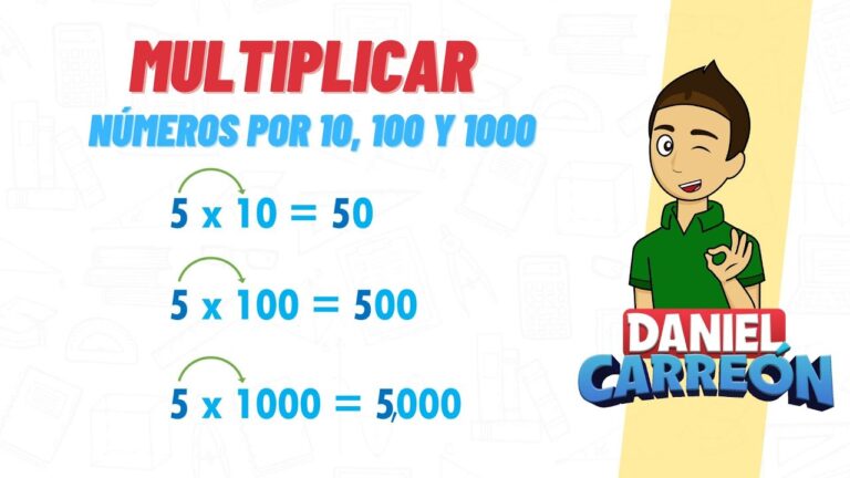 Cómo multiplicar por 10 100 y 1000: regla y ejemplos